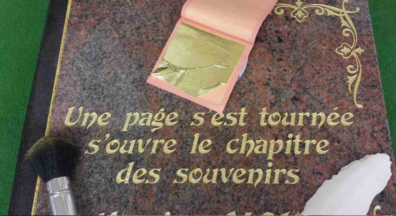 Gravure sur plaque